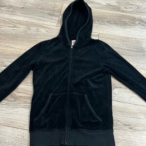 Black terry jacket juicy couture